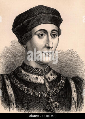 Heinrich VI., dem König von England von 1422 Stockfoto