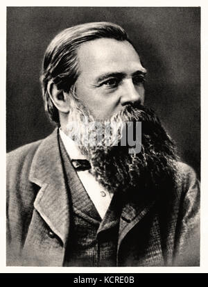 Friedrich Engels deutsche sozialistische und Mitarbeiter von Karl Marx Stockfoto