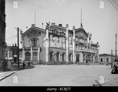 Helsingin rautatieasema, Helsinki 1907 Stockfoto