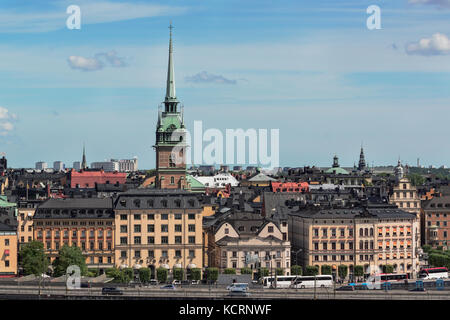 Schweden, Stockholm, Blick von soedermalm in die Altstadt Stockfoto