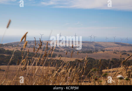 Cape Jervis Windenergieanlagen Go Green Wind Energy South Australia Stockfoto