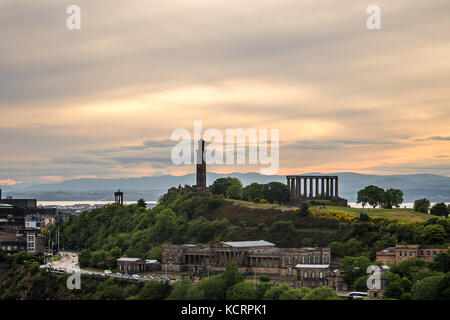 Blick von Salisbury Crags Edinburgh Stockfoto