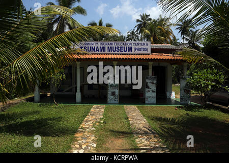 Hikkaduwa Südprovinz Sri Lanka Der Tsunami Education Center und Tsunami Museum Stockfoto