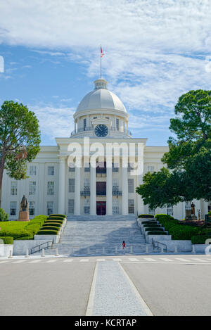 Die Alabama State Capitol Building in Montgomery Alabama ist der Sitz von Alabama Landesregierung in Alabama, USA. Stockfoto