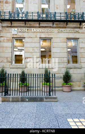 Fassade des RBC Dominion Securities Gebäude in Brookfield, Financial District in der Innenstadt von Toronto, Toronto, Ontario, Kanada. Stockfoto