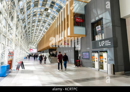 Toronto Skywalk, einer Fußgängerzone Passage, Teil des Pfades U-Bahnnetz, in der Innenstadt von Toronto, Ontario, Kanada. Stockfoto
