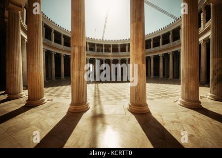 Athen - 26.September: Detailansicht Der zappeion Halle am 26. September 2016 in Athen, Griechenland. Es ist im Allgemeinen für beide offiziellen und privaten Sitzungen einer verwendet Stockfoto