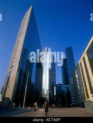 Finanzviertel in La Defense, Paris, Frankreich Stockfoto