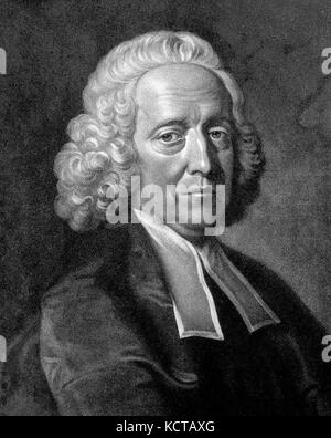 Stephen HALES (1677-1761) englischer Geistlicher und Wissenschaftler Stockfoto