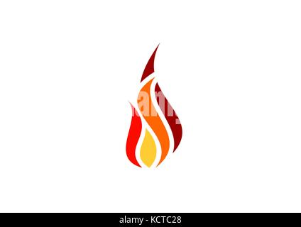 Flamme Feuer logo, heißes Feuer Symbol design Vector, moderne Zeichen heißen Flammen logo Konzept Stock Vektor