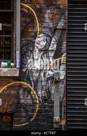 Abschnitte der Straße, Northern Quarter, Manchester Stockfoto