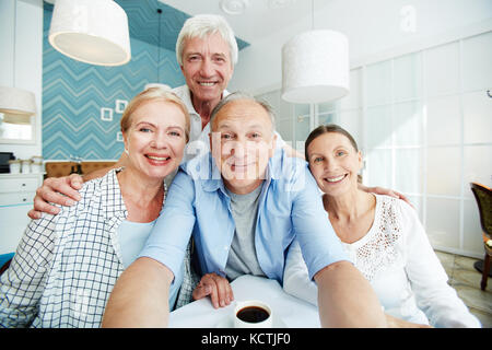 Erfassen von angenehmen Moment Stockfoto