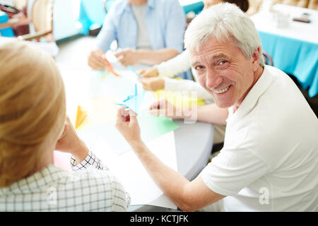 Spaß an der Werkstatt Stockfoto