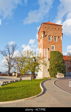 Diebe Turm der Wawel Burg, Krakau, Polen Stockfoto