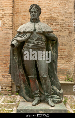 Die Statue von König ferdinan vii, Kloster Santa Clara, Sevilla, Andalusien, Spanien, Europa Stockfoto