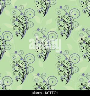 Zusammenfassung nahtlose Blume Elemente Stock Vektor