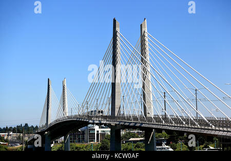 Tilikum Brücke, Portland (Oregon) Stockfoto