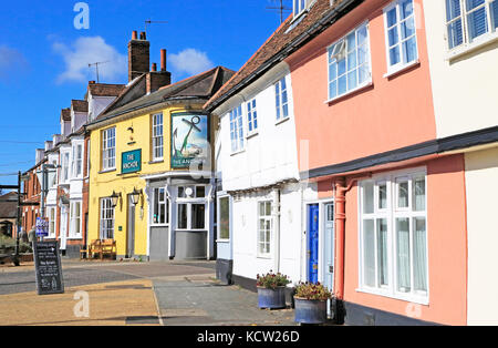 Die Anchor Pub am Kai Seite, Woodbridge, Suffolk, England, Großbritannien Stockfoto