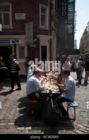 Street Food union Rupert Straße soho London England Stockfoto