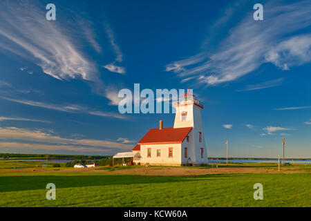 Holz Inseln Leuchtturm. Holz Inseln Provincial Park, Holz Inseln, Prince Edward Island, Kanada Stockfoto