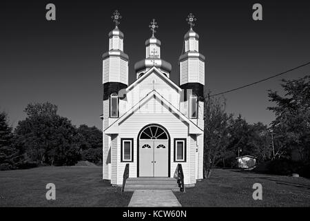 Heilige Dreifaltigkeit ukrainischen orthodoxen Kirche, Vita, Manitoba, Kanada Stockfoto