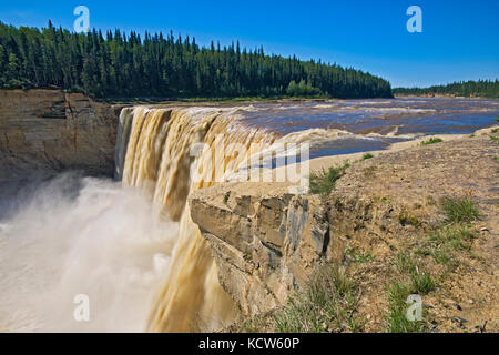 Alexandra fällt, Twin Falls Gorge Territorial Park, Northwest Territories, Kanada Stockfoto