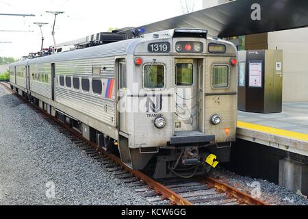 Die princeton Bahnhof auf dem Campus der Universität Princeton, der Heimat der Dinky Shuttle Zug zum NJ Transit Northeast corridor Stockfoto