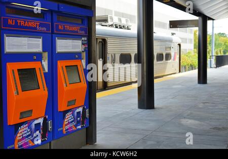 Die princeton Bahnhof auf dem Campus der Universität Princeton, der Heimat der Dinky Shuttle Zug zum NJ Transit Northeast corridor Stockfoto