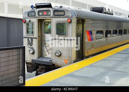 Die princeton Bahnhof auf dem Campus der Universität Princeton, der Heimat der Dinky Shuttle Zug zum NJ Transit Northeast corridor Stockfoto