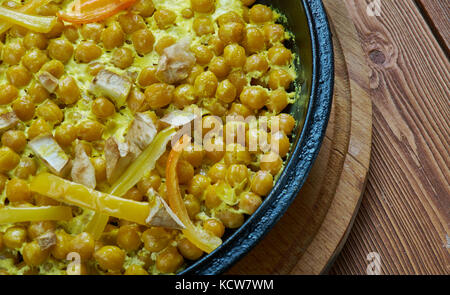 Coconut kichererbse Tikka Masala - Indische Lebensmittel Stockfoto