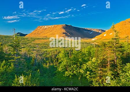 Die tablelands, Gros Morne National Park, Neufundland und Labrador, Kanada Stockfoto