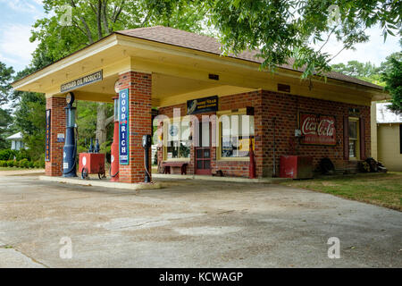 Ehemalige Tidewater Oil Company Service Station, Buckley Hall Road, Hudgins, Virginia Stockfoto