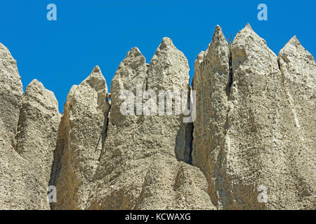 Hoodoos im Ödland, Niederländisch creek Hoodoos. In der Nähe von Fairmont hot Springs, British Columbia, Kanada Stockfoto