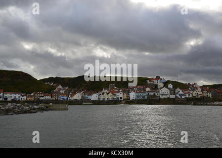 Staithes Harbour, Staithes, North Yorkshire Coast, Großbritannien Stockfoto