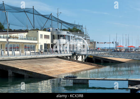 Wwii Anlegestellen am Beacon Quay, Torquay. Für die Einschiffung der amerikanischen Truppen für die Operation Overlord gebaut - die Schlacht in der Normandie Stockfoto