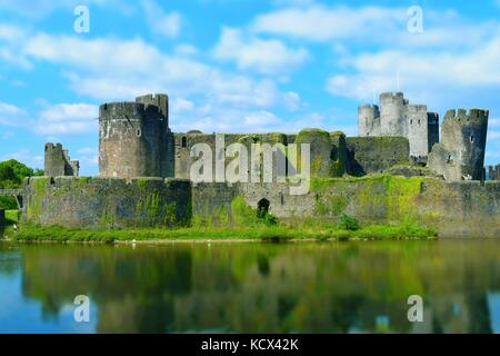 Caerphilly Castle Stockfoto