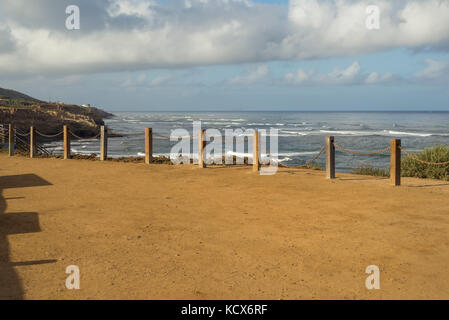 An der Küste Blick von Sunset Cliffs Natural Park, San Diego, Kalifornien, USA. Stockfoto