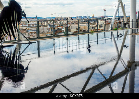 Kunst im Freien im Centre Pompidou in Paris Stockfoto