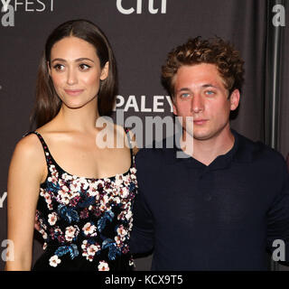 PaleyFest Fall präsentiert „Shameless“ im Paley Center for Media in Beverly Hills - Ankünfte mit: Emmy Rossum, Jeremy Allen White Where: Los Angeles, Kalifornien, USA Wann: 07 Sep 2017 Credit: Brian to/WENN.com Stockfoto