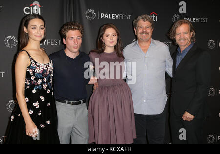 Das Paley Center for Media's 11th Annual PaleyFest Fall TV zeigt eine Vorschau mit „Shameless“ mit: Emmy Rossum, Jeremy Allen White, Emma Kenney, John Wells, William H. Macy Where: Beverly Hills, Kalifornien, Vereinigte Staaten Wann: 07 Sep 2017 Credit: FayesVision/WENN.com Stockfoto