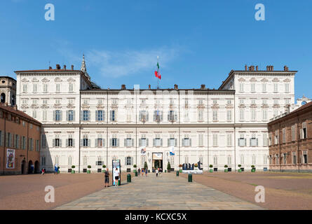 Der Palazzo Reale, das Gehäuse der Galleria Sabauda, Piazza Castello, Turin, Piemont, Italien Stockfoto