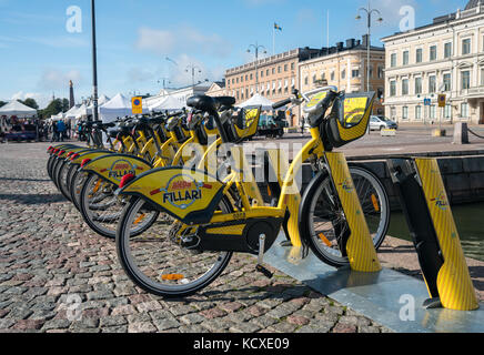 Alepa Fillari Fahrräder in Helsinki Finnland mieten Stockfoto