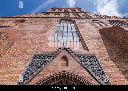 Fassade der Kathedrale Basilika des Hl. Jakobus der Apostel in Stettin, West Pomerania Provinz in Polen Stockfoto