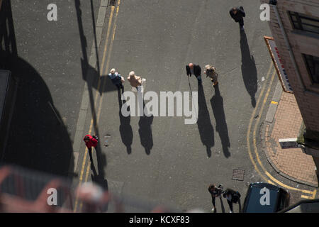 Blackpool City Centre Shopper, von oben gesehen. Lee Ramsden / Alamy Stockfoto