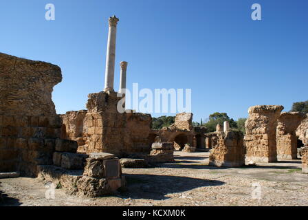 Antike Ruinen des Antonine Badewanne komplex Karthago, Tunis, Tunesien Stockfoto