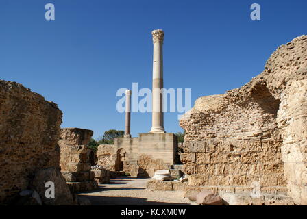 Antike Ruinen des Antonine Badewanne komplex Karthago, Tunis, Tunesien Stockfoto