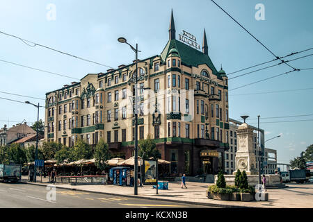 Belgrad, Serbien, Balkan - Hotel Moskau. Stockfoto