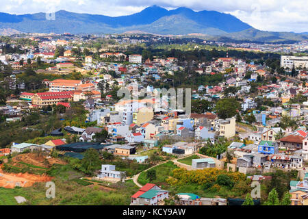 Dalat Stadt, Ansicht von Robin Hill, Dalat, vietnam Lam Dong. Da Lat ist eine der schönen und berühmten Stadt in Vietnam Stockfoto