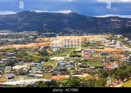 Dalat Stadt, Ansicht von Robin Hill, Dalat, vietnam Lam Dong. Da Lat ist eine der schönen und berühmten Stadt in Vietnam Stockfoto