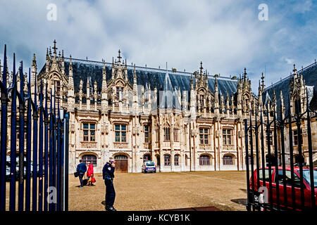 Rouen (Normandie, Frankreich): Palais de Justice; Rouen (Normandie, Frankreich) Justizpalast Stockfoto